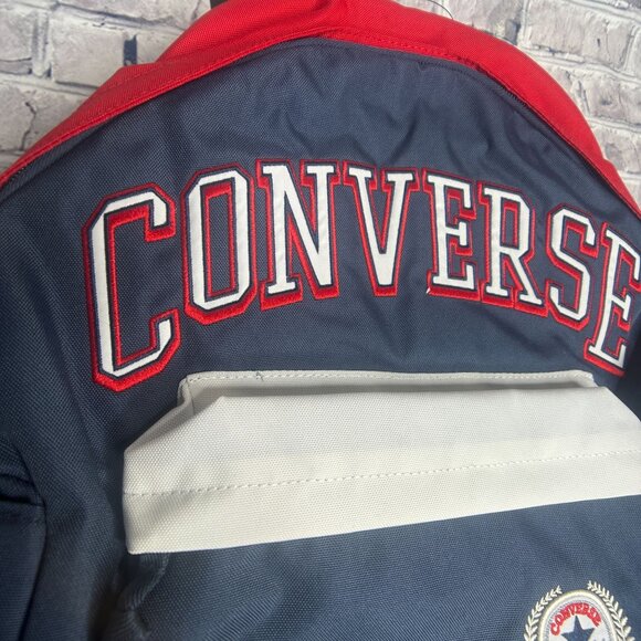 NWT Converse All Star Girls Varsity Backpack Laptop Sleeve ONE SIZE (Navy/Red) - Picture 2 of 15